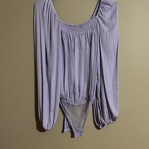 Free People Lavender Bodysuit